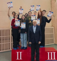 Награждение студенческих команд по миниволею